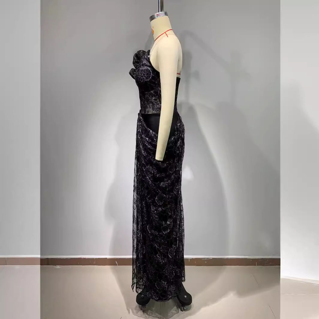 Black Lace Dress VII