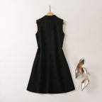 Stand Collar Three-dimensional Dress