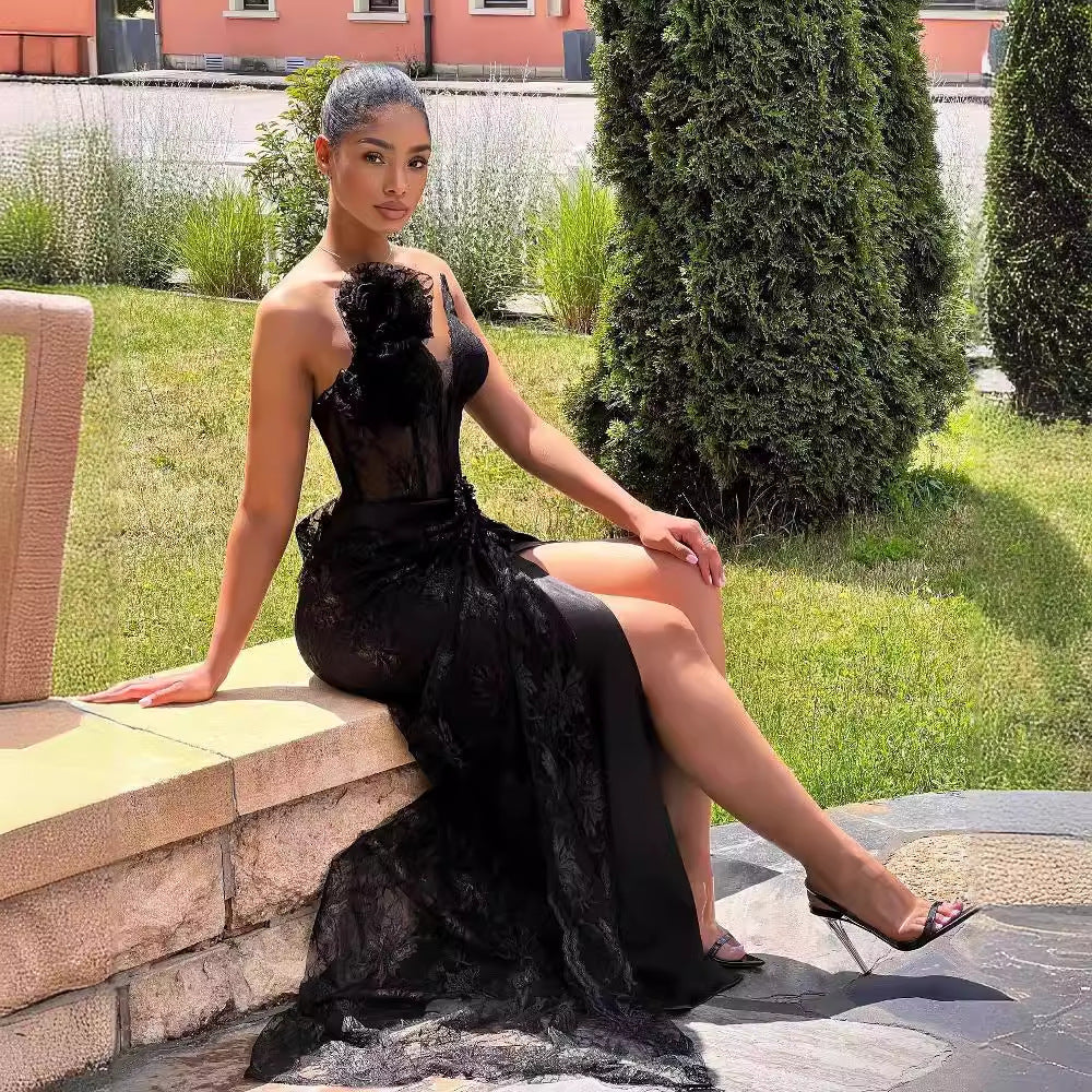 Black Lace Dress VII