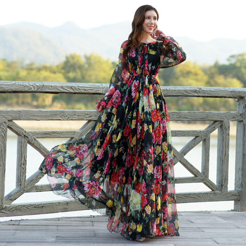 Black Chiffon Dress