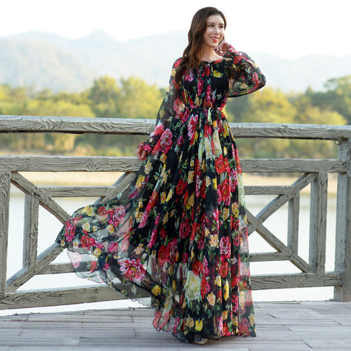 Black Chiffon Dress
