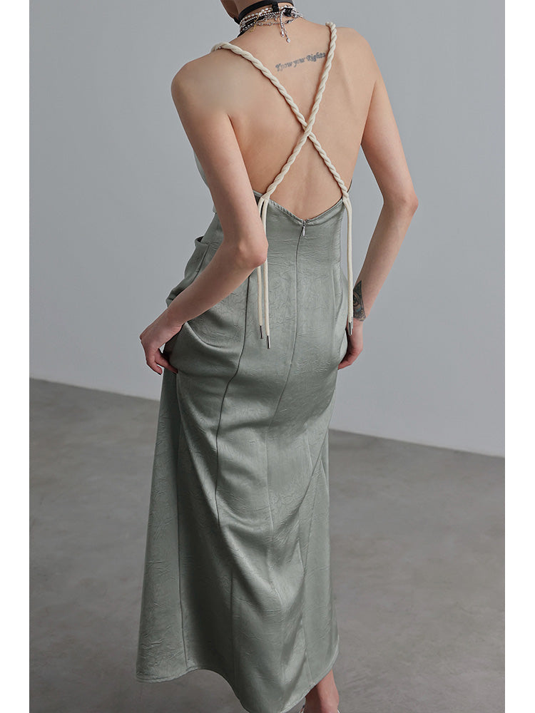 Black Pleating Dress