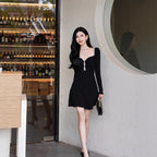 Black Knitted Dress