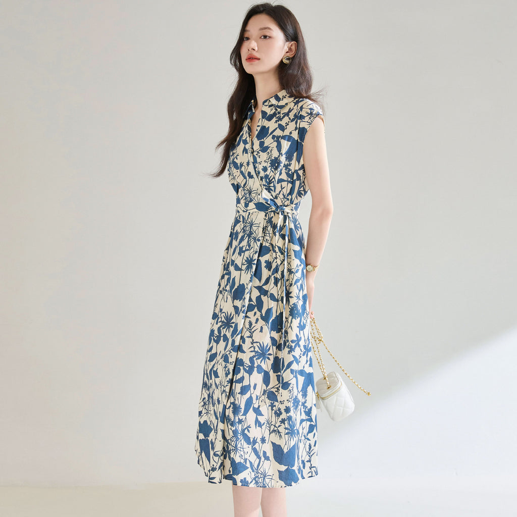 White Printed Dress