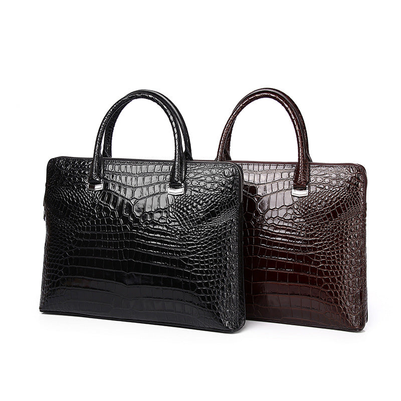 Men's Crocodile Belly Bag