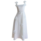 White Three-Dimensional Dress