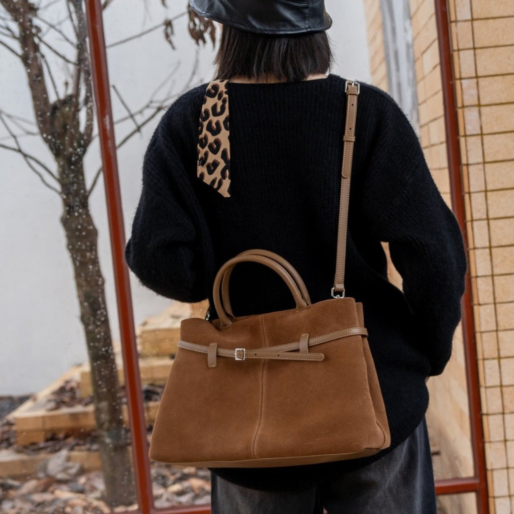 Suede Crossbody Bag