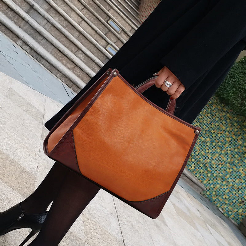Leather Shoulder Bag 8073