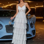 White V-Collar Dress
