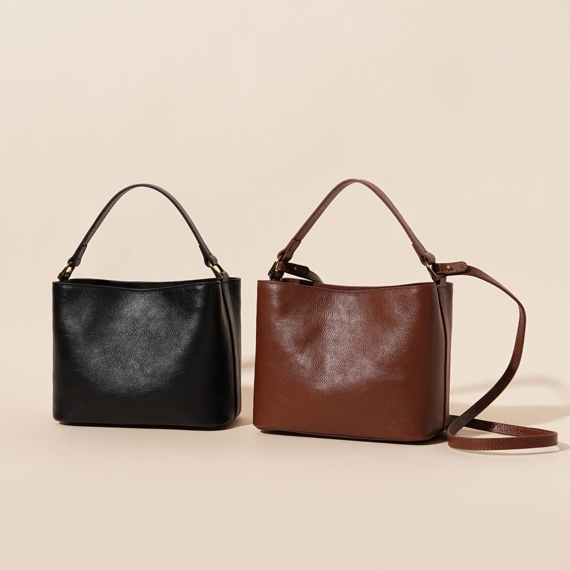 Leather Shoulder Bag 5767