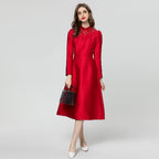 Long Sleeve Dress V