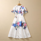 White Floral Dress