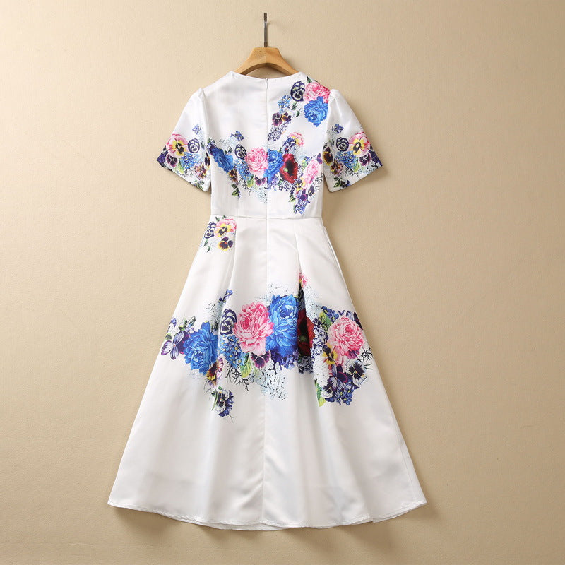 White Floral Dress