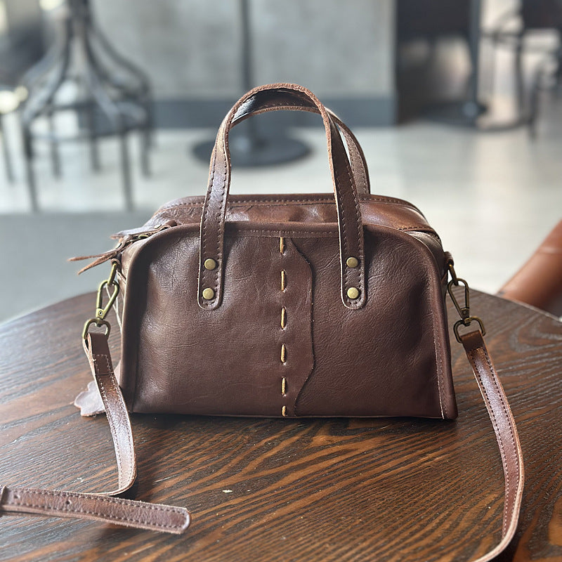 Leather Crossbody Bag 7708