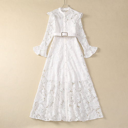 Women's Flared Dress — Romantic Dress for Date Night and Dinner