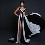 White V-Neck Dress
