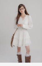 White Tassel Dress