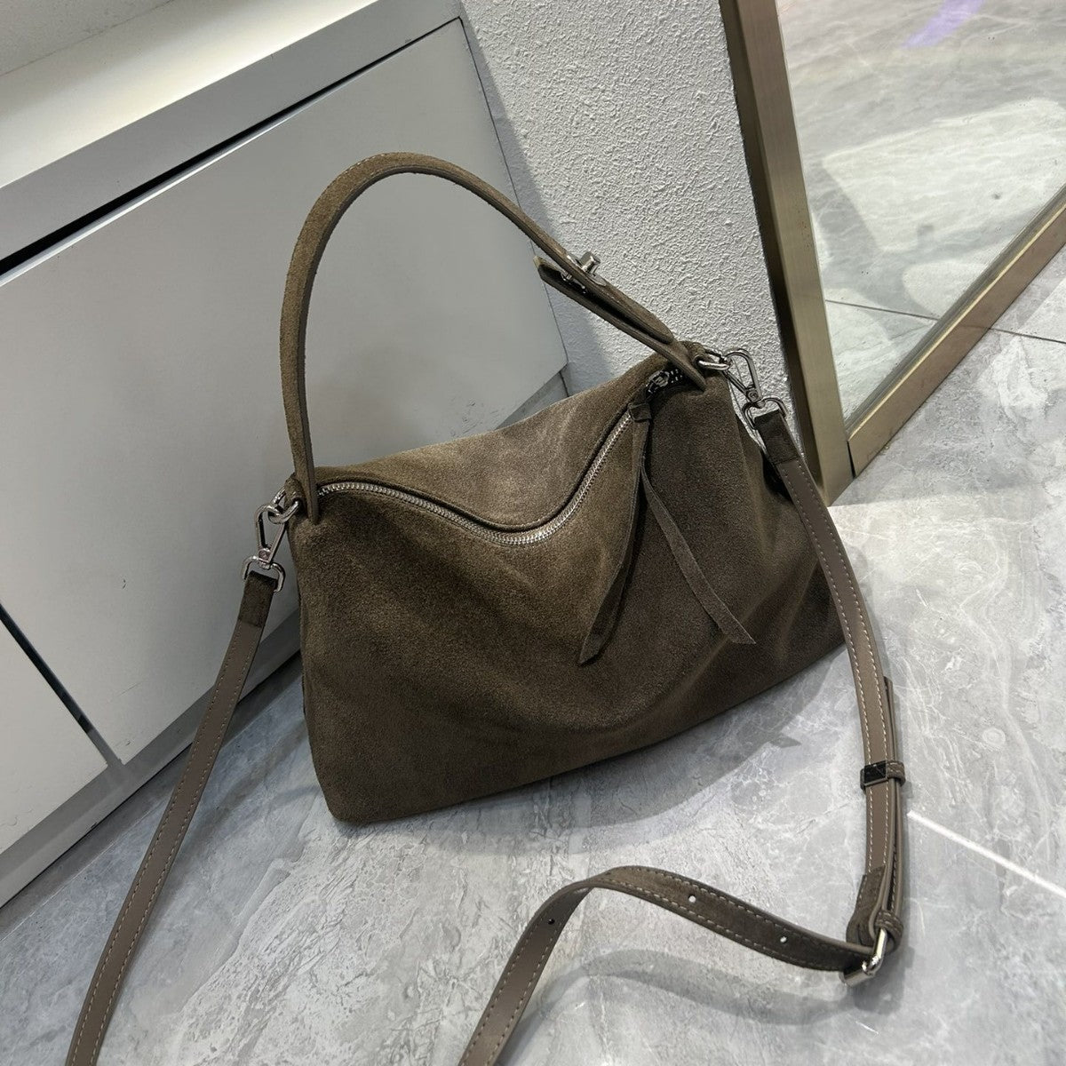 Cowhide Crossbody Bag V