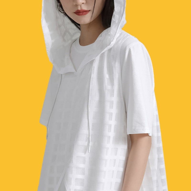 White Hoodie Dress