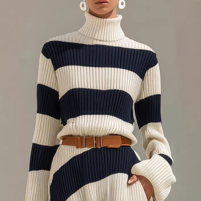 White Striped Dress