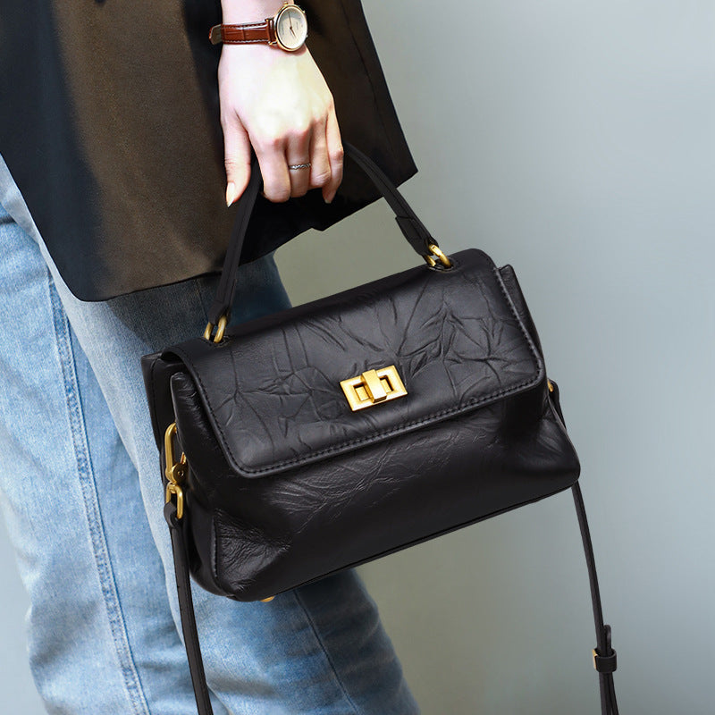 Leather Crossbody Bag 496