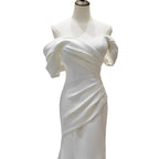 White Satin Dress VI