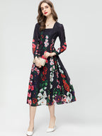 Black Printed Dress