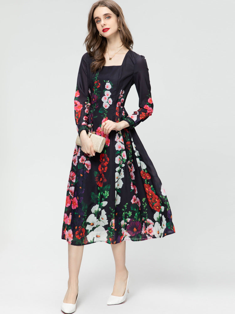 Black Printed Dress