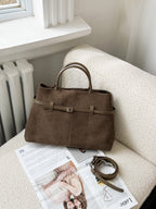 Suede Crossbody Bag