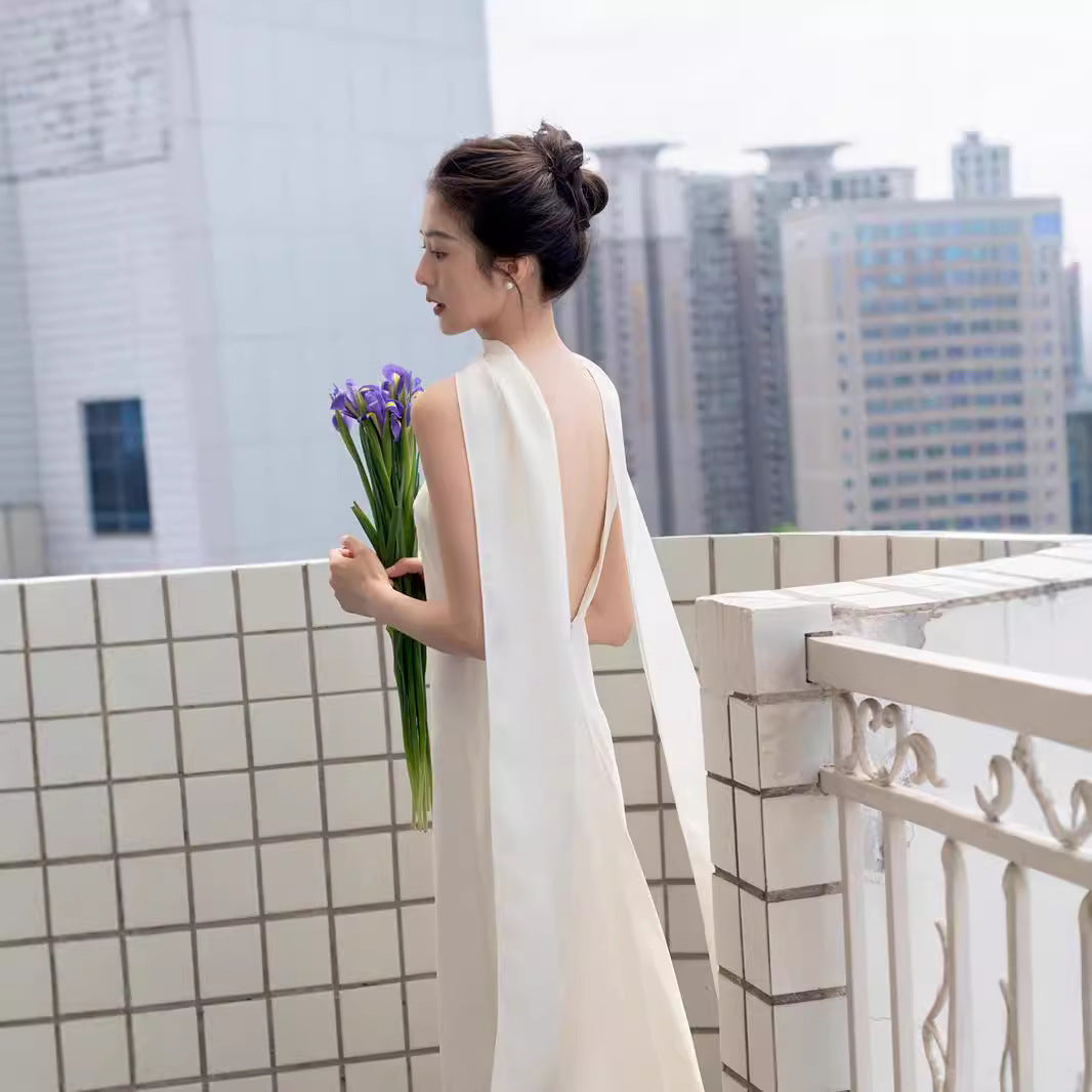 White Satin Dress II