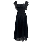 Black Square-Neck Dress