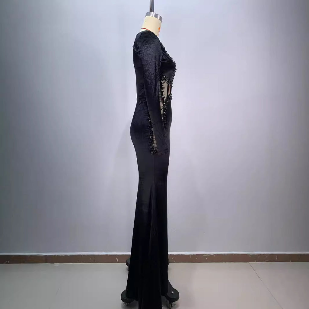 Black Beaded Dress