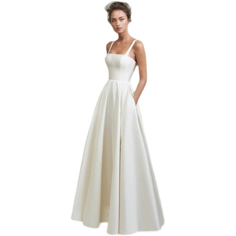 White Satin Dress V