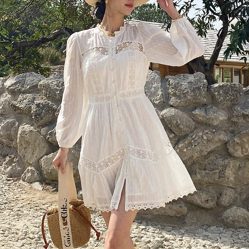 White Long Sleeve Dress II