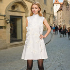 Short Stand-up Collar Dress