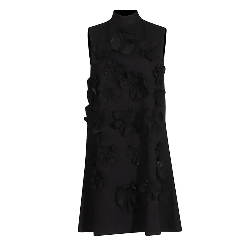 Short Stand-up Collar Dress