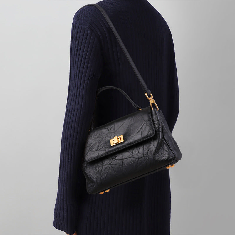 Leather Crossbody Bag 496