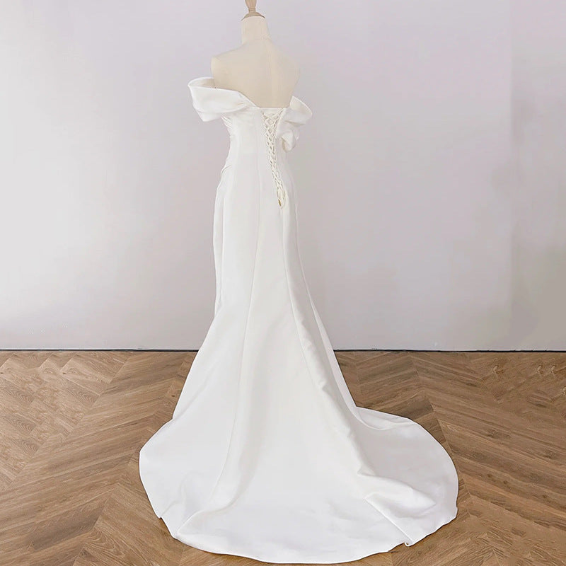 White Satin Dress VI