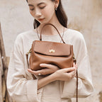 Leather Shoulder Bag IX