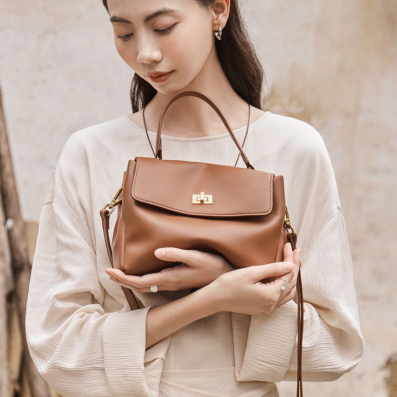 Leather Shoulder Bag IX