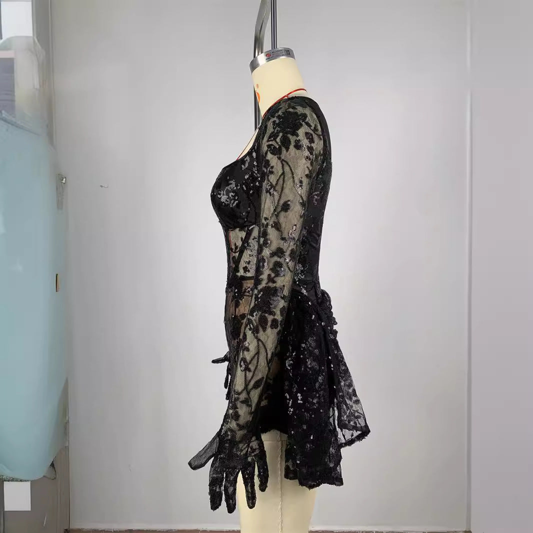 Black Lace Dress IV