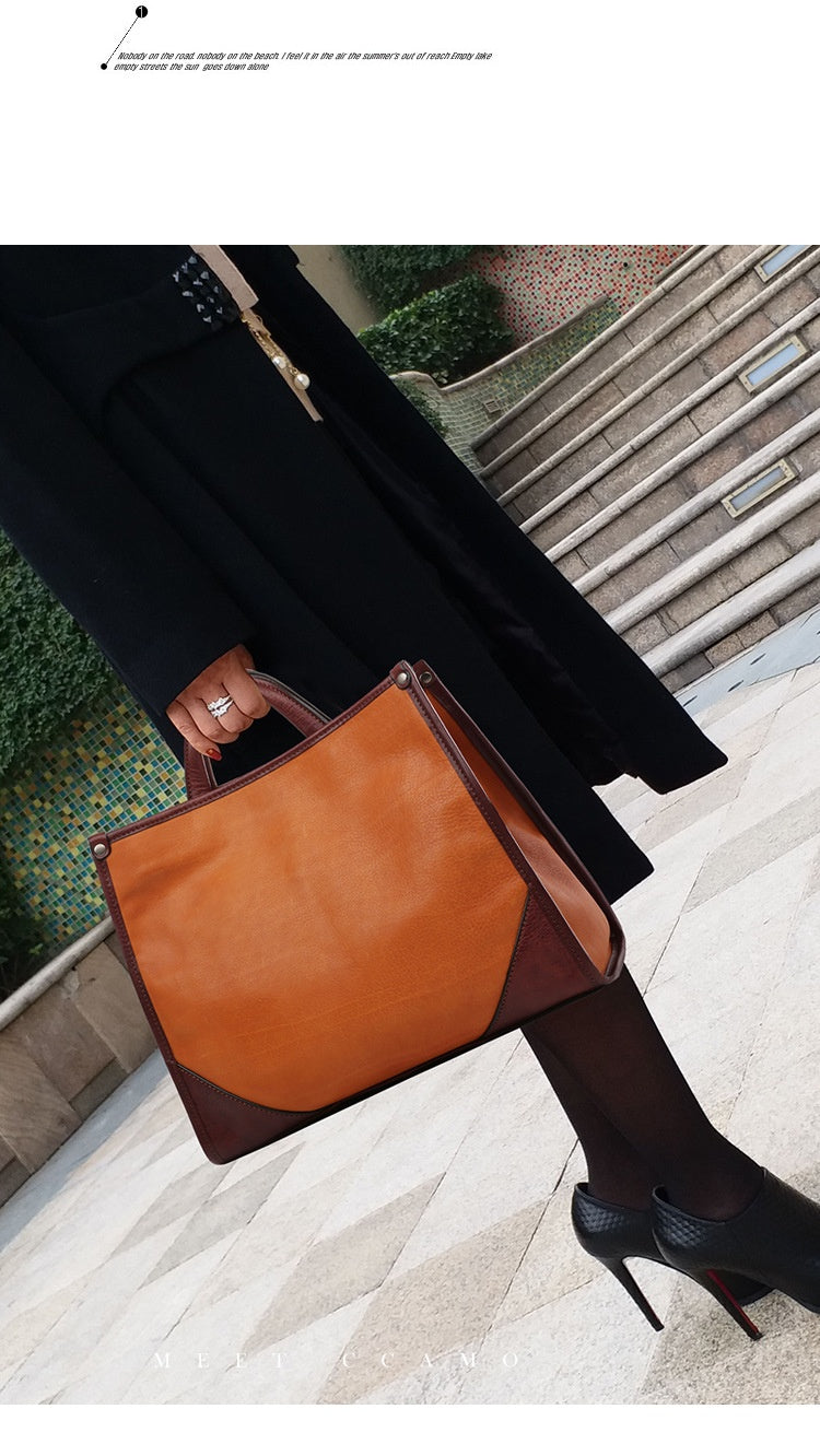 Leather Shoulder Bag 8073