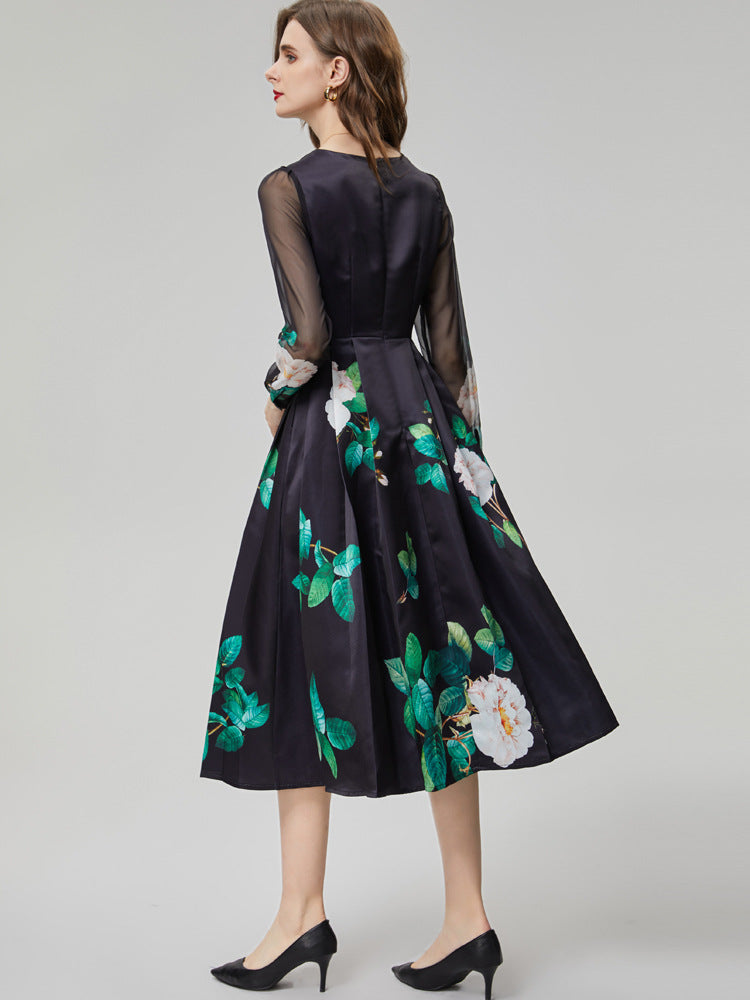 Black Printed Dress II