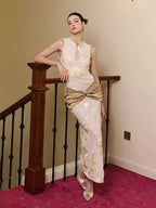 Champagne Mesh Dress