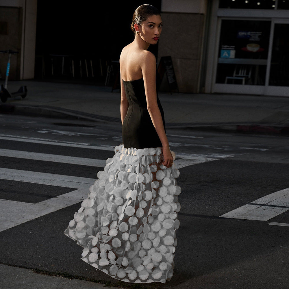 White Tube Top Dress