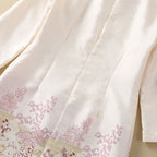 Stand Collar Buckle Dress
