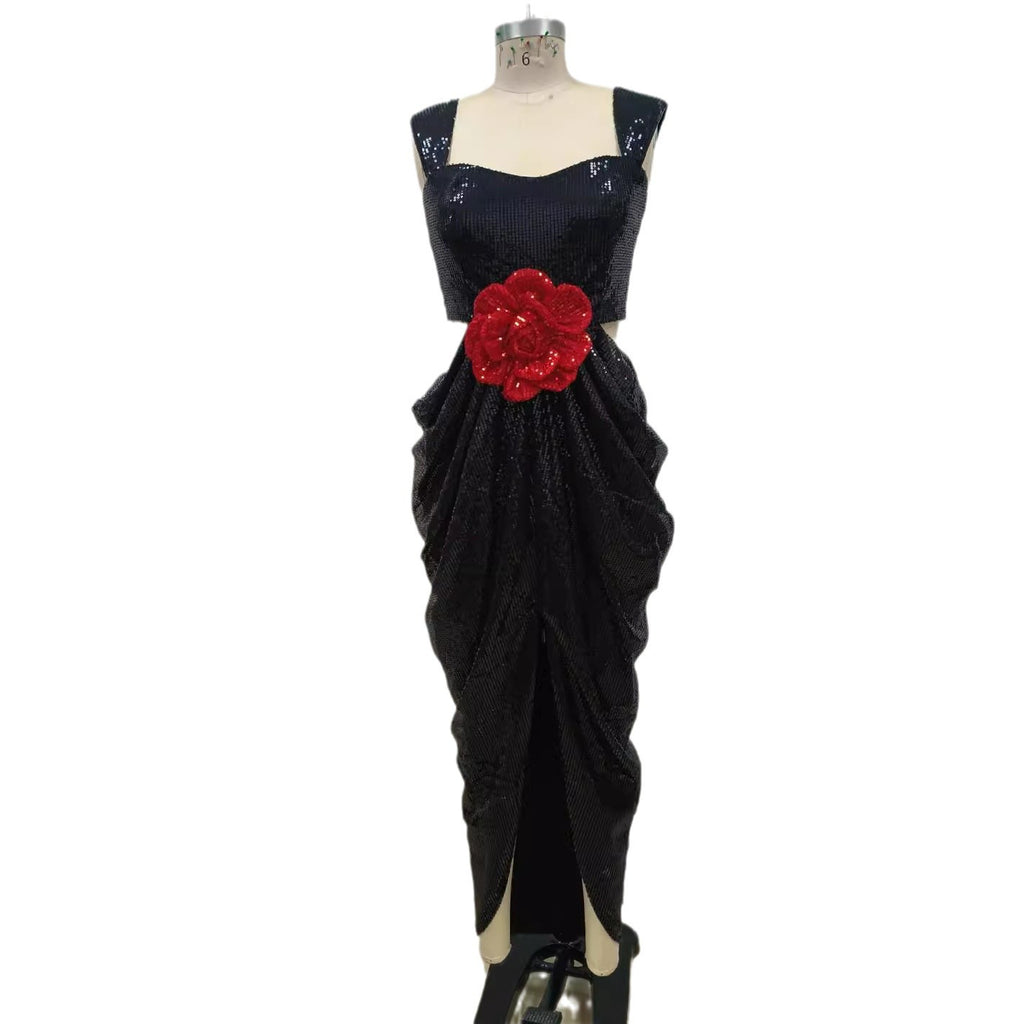 Black Paillette Dress