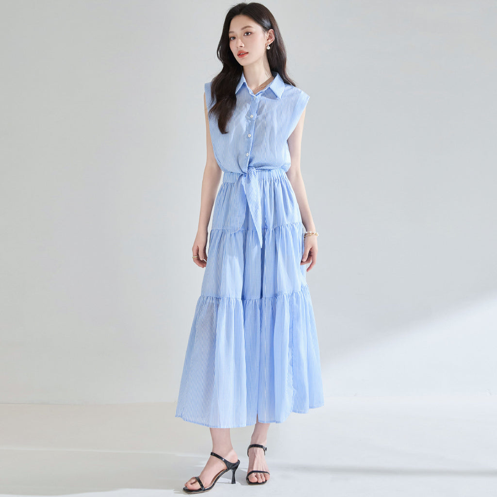 White Striped Dress II