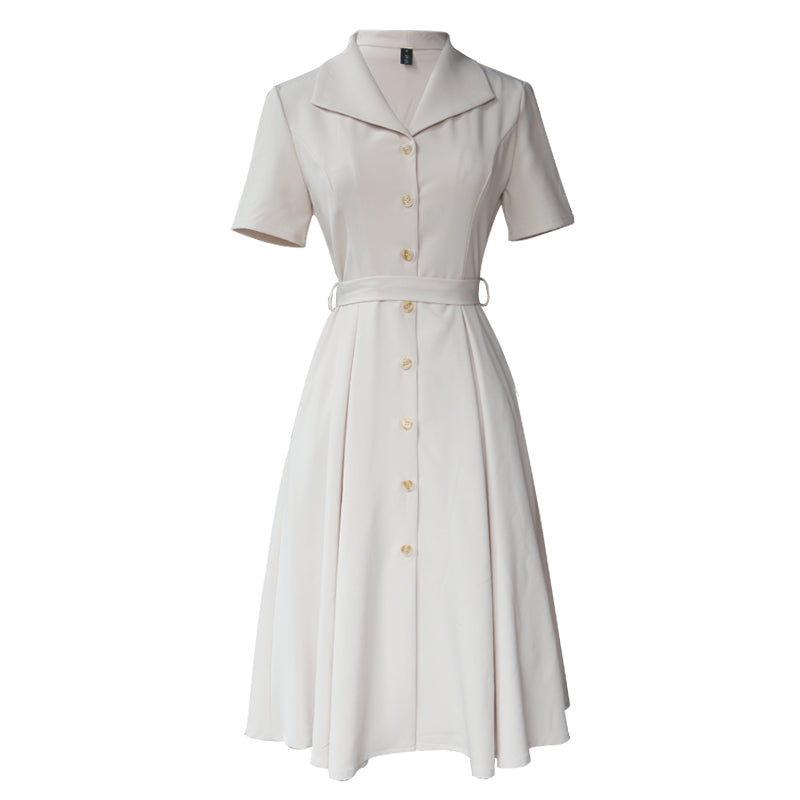 White Collar Dress