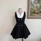 Lapel Tight Tank Dress